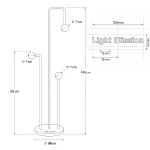 نمای فنی و نقشه کشی و زرح صنعتی مجیک هولدر لایت میژن بهمراه لوگو لایت میژن
