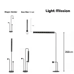 پوستر لامپ رشد گیاه لایت میژن مدل Arman 22 وات که حالت های مختلف قرارگیری بر روی مجیک هولدر لایت میژن را نشان میدهد