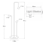 نمای فنی مجیک هولدر لایت میژن با ابعاد . Magic holder light mission