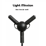 نمای بزرگ و نزدیک از روبرو از اتصال لامپ رشد گیاه فول اسپکتروم لایت میژن مدل pipelight magnetic که به گوی فلزی مجیک هولدر لایت میژن قرار دارد . تنظیم زاویه لامپ رشد گیاه بر روی این پایه به آسانی و زیبایی از ویژگی های منحصر بفرد این چراغ است . چراغی خاص و زیبا و قدرتمند