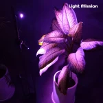 قدرت تابش چراغ رشد گیاه لایت میژن مدل سان رایز که دارای طیف نوری بنفش و فول اسپکتروم است قابل مشاهده میباشد .